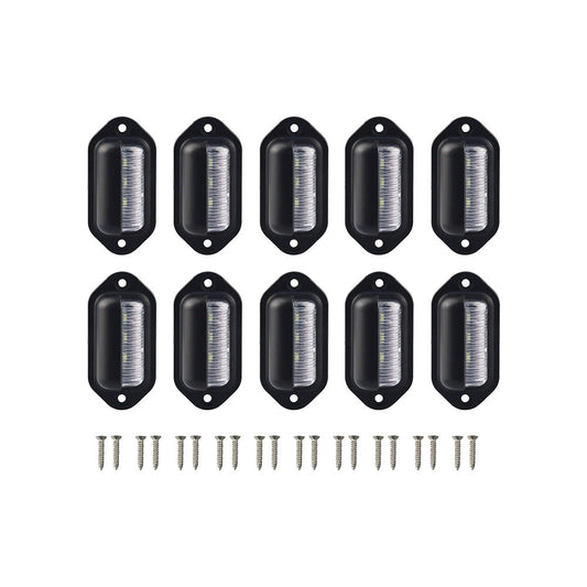 6-LED License Number Plate Light Suitable For Truck, SUV, Trailer & Lorry 12-24V-0