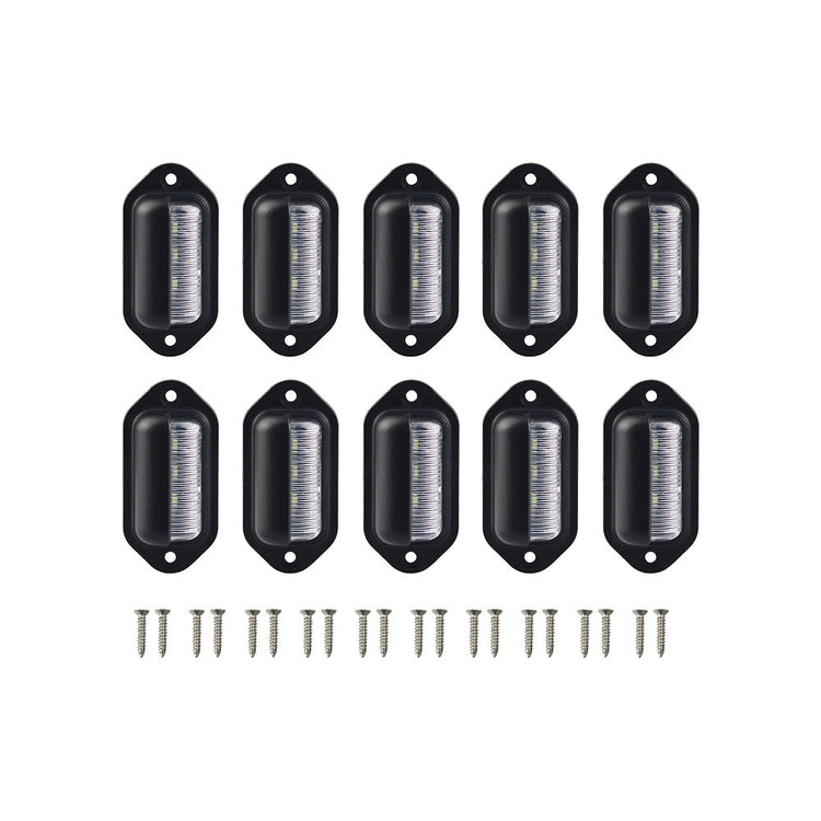 6-LED License Number Plate Light Suitable For Truck, SUV, Trailer & Lorry 12-24V-0