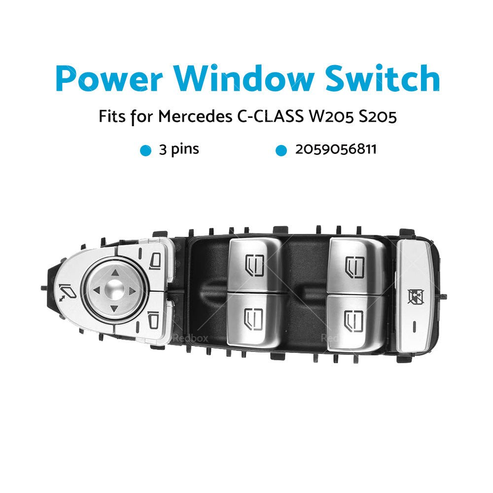 A2059056811 Master Power Window Control Switch For Mercedes C - CLASS W205 S205 - Frazy's Auto Parts