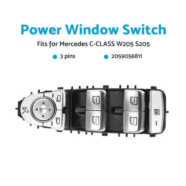 A2059056811 Master Power Window Control Switch For Mercedes C - CLASS W205 S205 - Frazy's Auto Parts