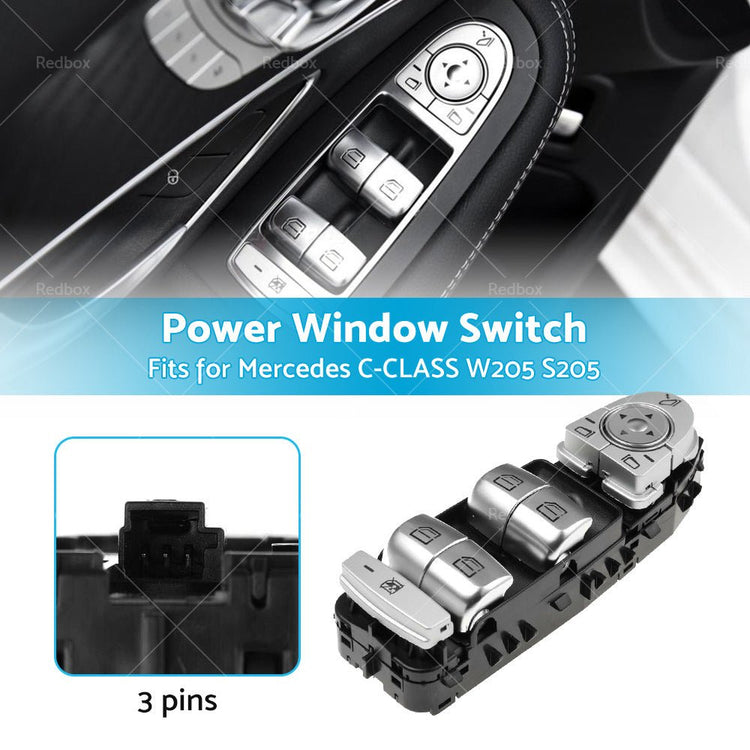 A2059056811 Master Power Window Control Switch For Mercedes C - CLASS W205 S205 - Frazy's Auto Parts