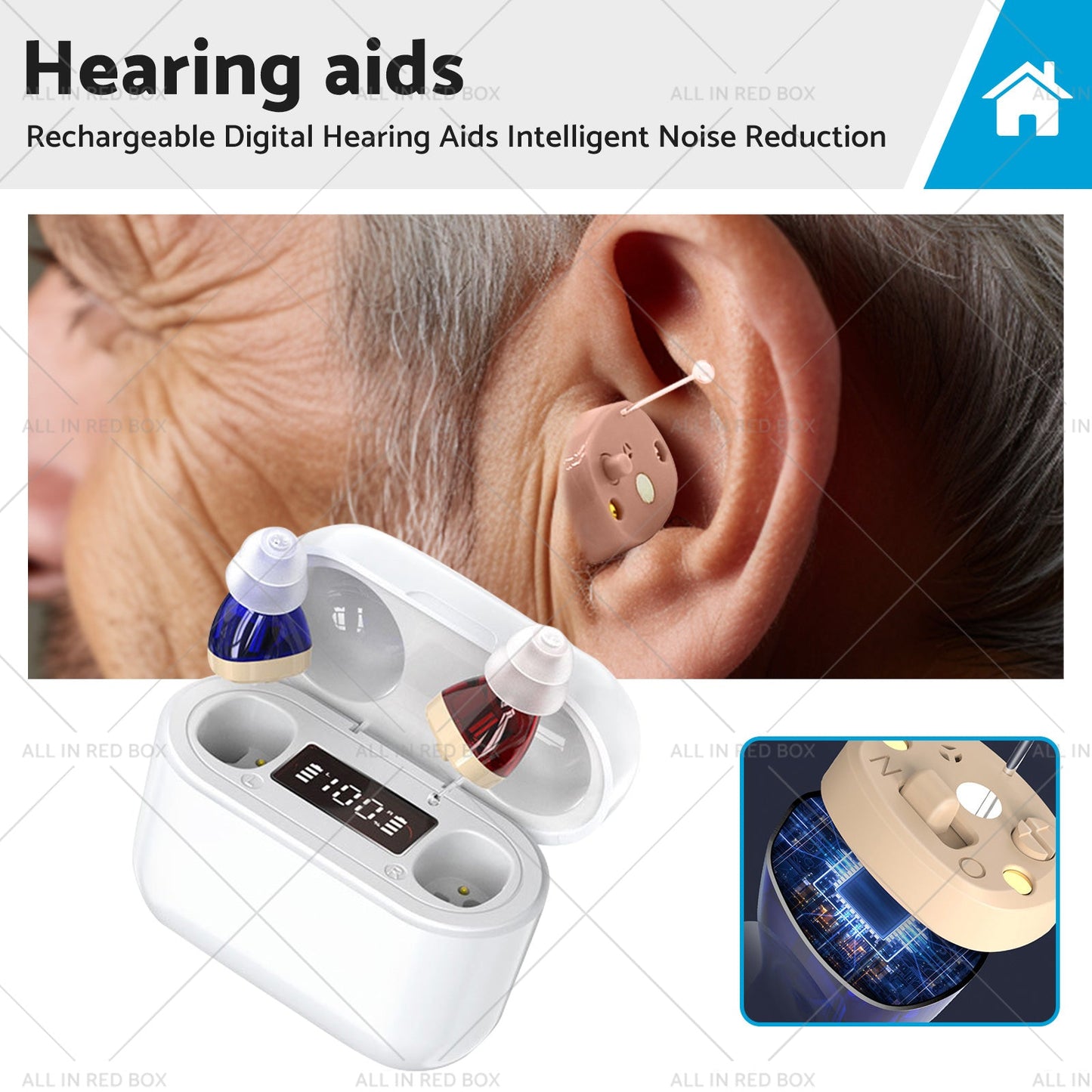 Rechargeable Hearing Aids Digital Hearing Aids Intelligent Noise Reduction-0