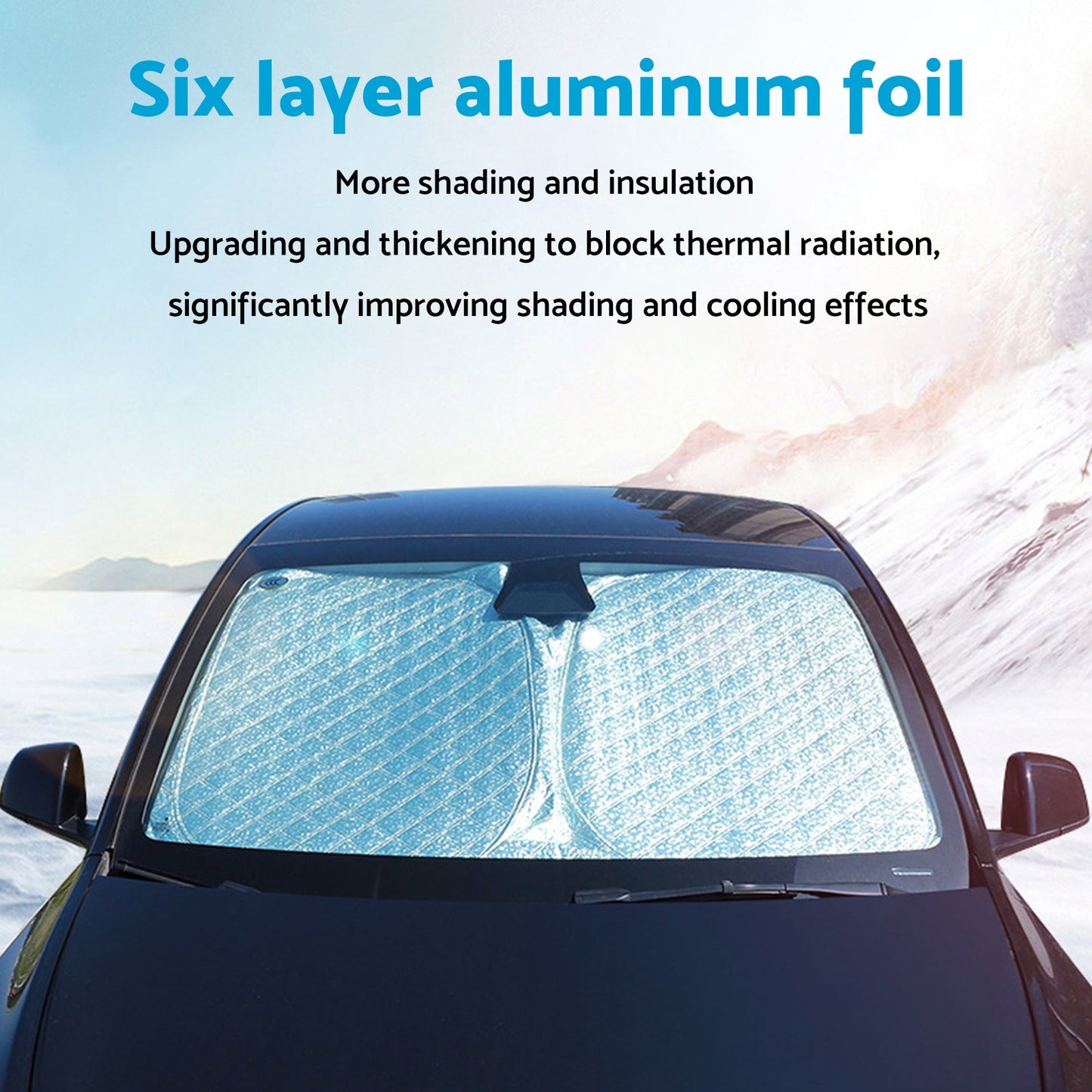 6-Layer Windscreen Sun Shade Suitable For Toyota Camry 2018-2023 With UV Protection-1