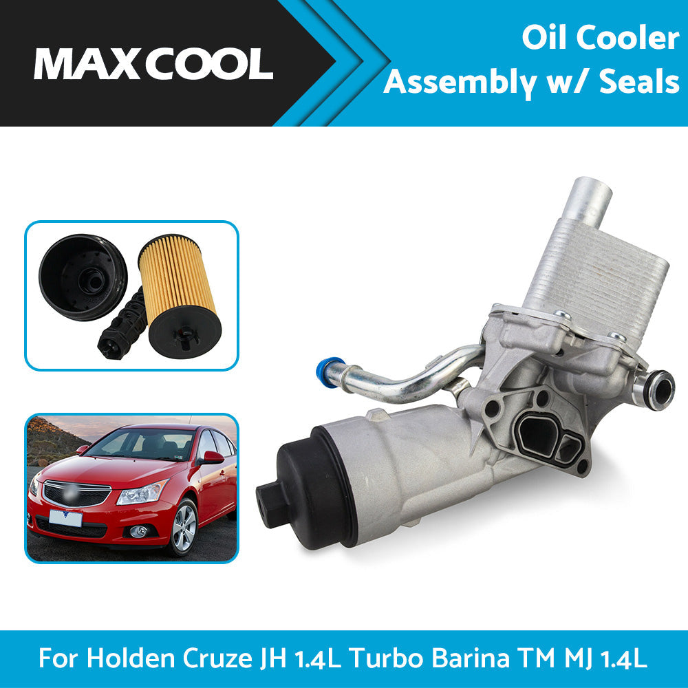 Oil Cooler Assembly w or  Seals For Holden Cruze JH 1. 4L Turbo Barina TM MJ 1. 4L-5