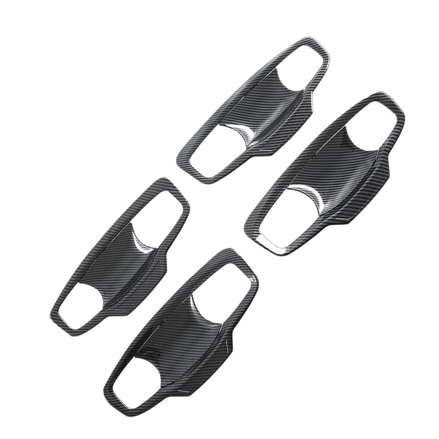 Carbon ABS Door Handle Bowl Cover Trim Suitable For Mitsubishi MV Triton 2023-2025-2
