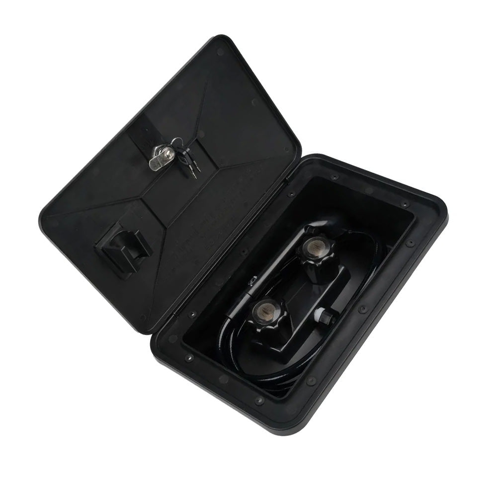1 Set External Caravan / RV Shower Box Kit with Exterior Faucet Suitable For Camper Trailer & Boat-2