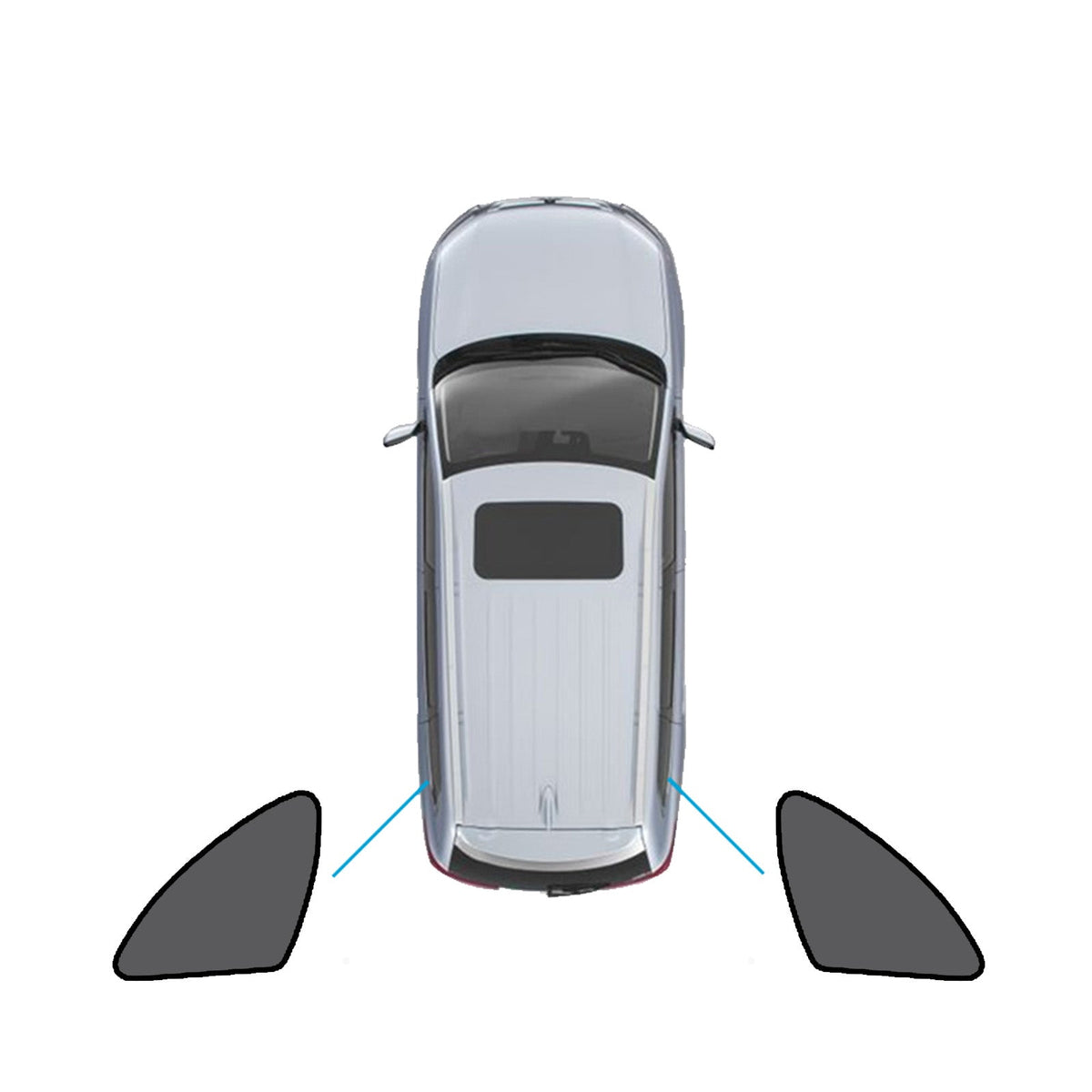 Magnetic Mesh Sun Blind Car Window Shade Suitable For Subaru Outback 2015-2020 Front & Rear-2