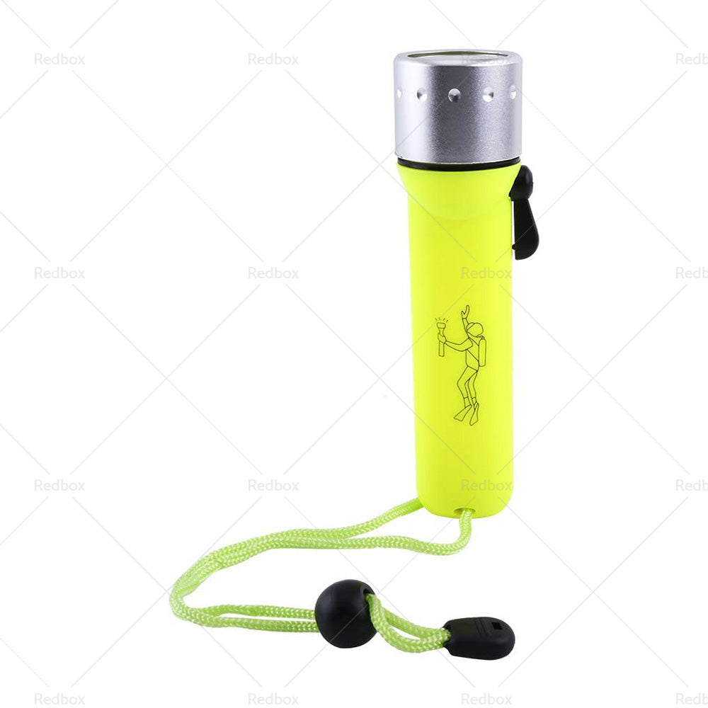 180Lm LED Scuba Diving Flashlight Torch Underwater Light Lamp Waterproof-3