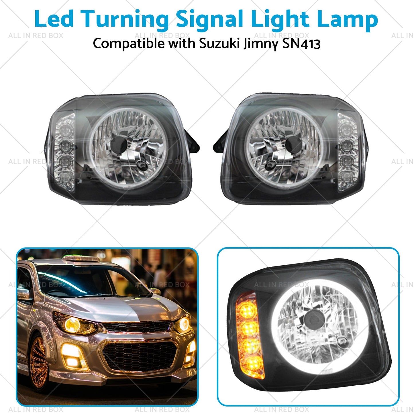 Led Turning Signal Light Lamps  Angel Eyes  Suitablefor Suzuki Jimny SN413 98-17-3