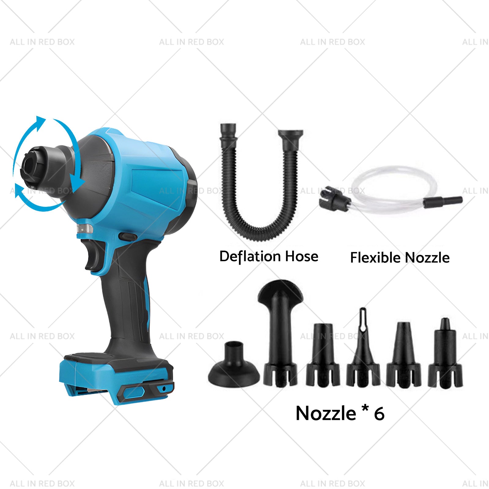 Cordless Air Duster Dust Blower Inflator Vacuum Cleaner Suitable For Makita 18V Battery-2