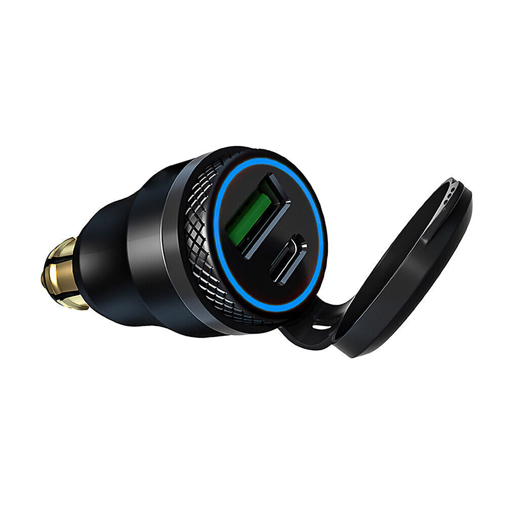 Dual USB Charger Hella DIN Type C Plug Socket Suitable For BMW Motorcycles / Ducati Motorcycles-1