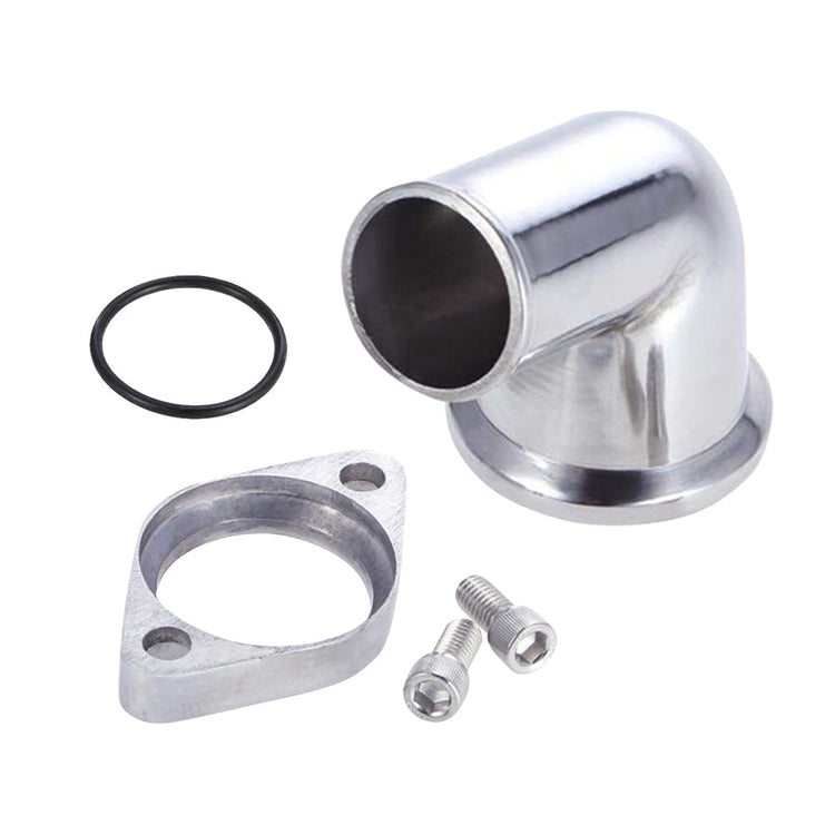 15Degree Polished Swivel Thermostat Housing Water Neck Suitable for Chevy Engine-0