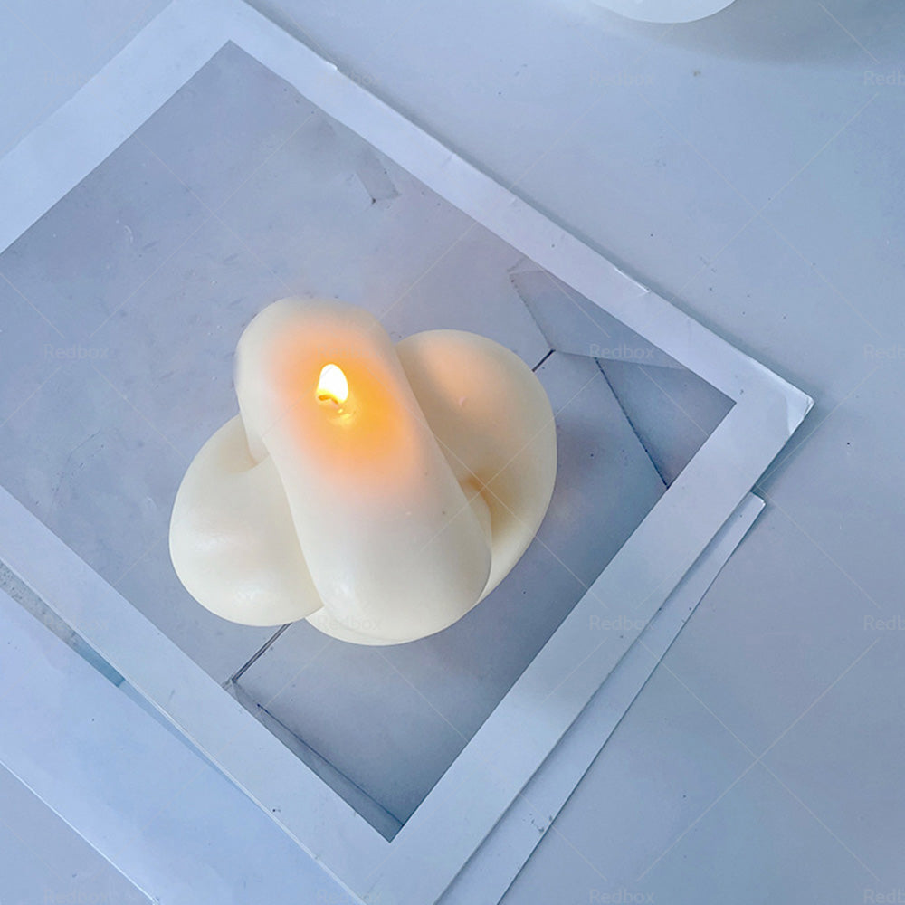 Large Spiral Knot Candle Mold Silicone for Gypsum Aromatherapy Rope Ball Twisted-3