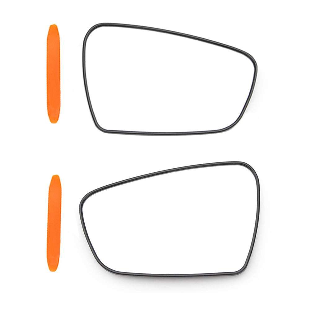 Pair Heated Mirror Glass w/ Base Suitable for Kia Cerato YD 2013–2018-0