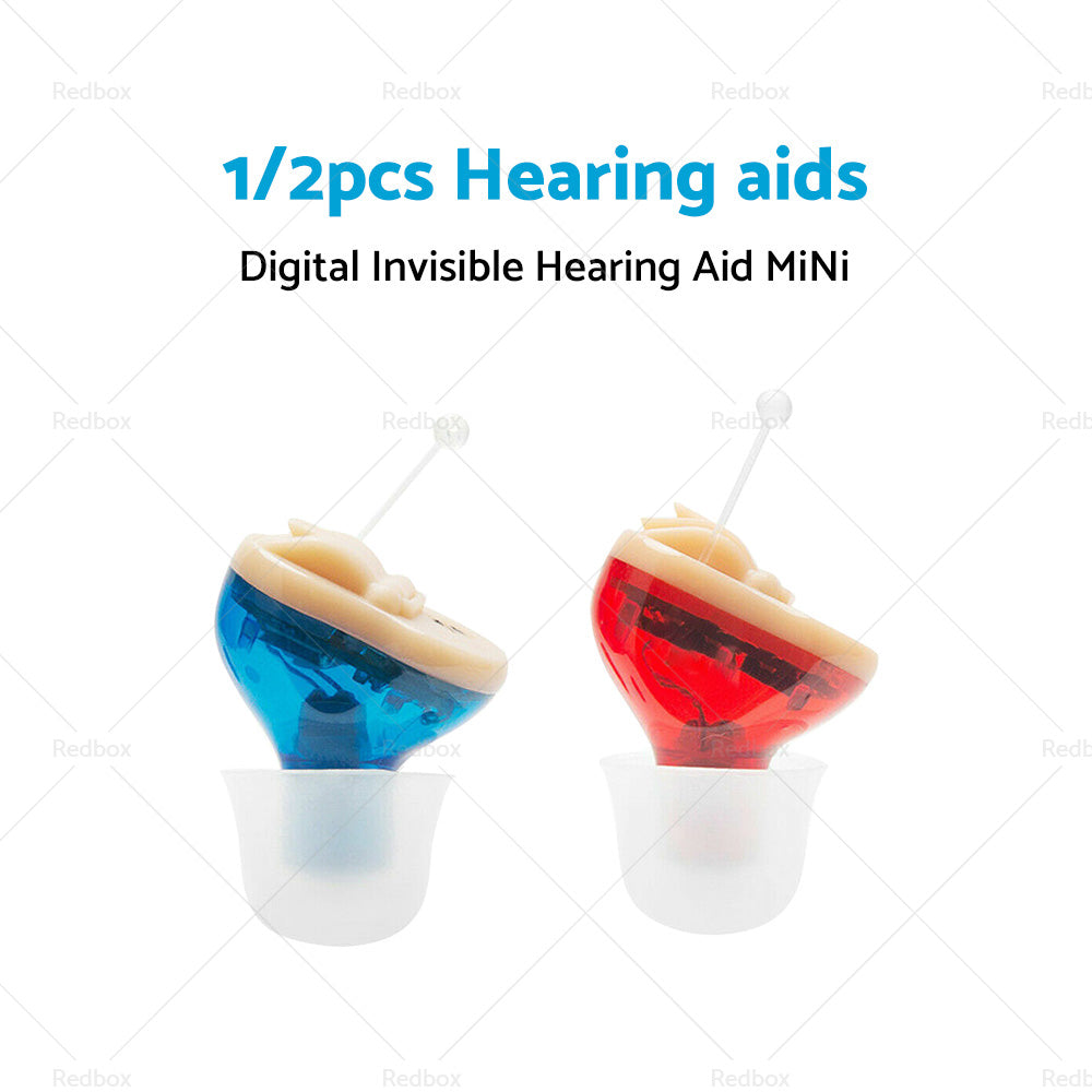 Digital Invisible Hearing Aid MiNi CIC Small Sound Voice Amplifier Enhancer L R-2
