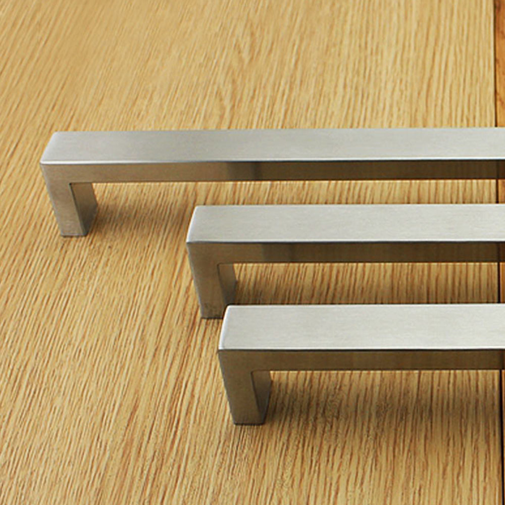 10 X Kitchen Cabinet Door Handles Matte Stainless Steel Drawer Cupboard Pulls-2