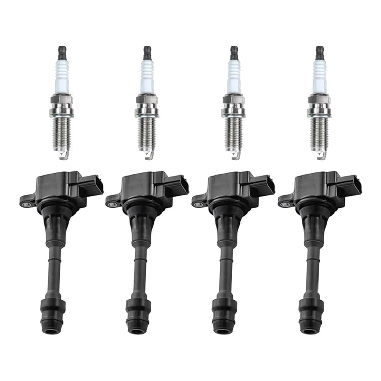 4x Ignition Coils & 4x Spark Plugs Suitable for Nissan X-Trail T30 224488H315-0