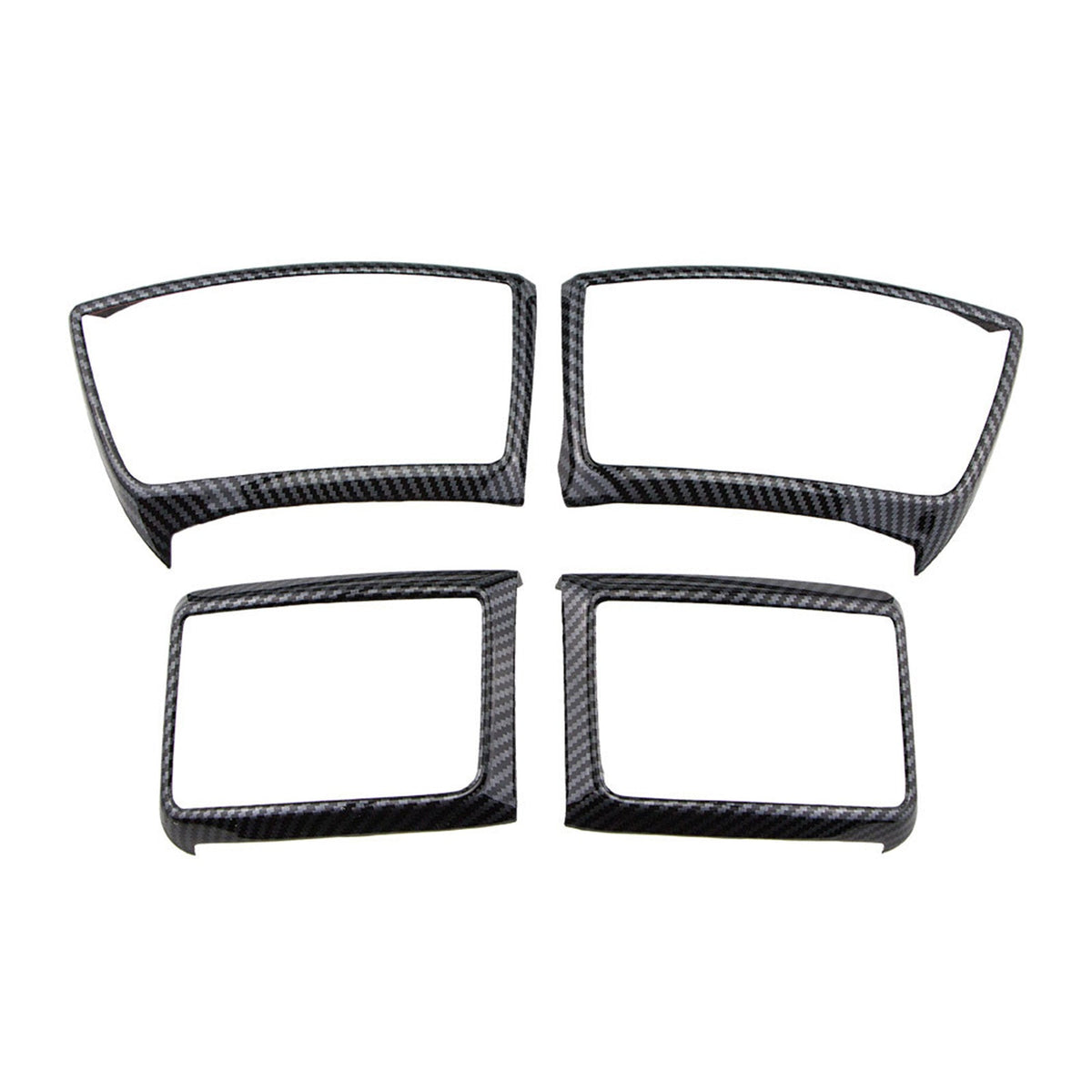 4x Carbon Fiber Color Air Outlet Frame Cover Trim Suitable For Ford Ranger 2015-2022-2