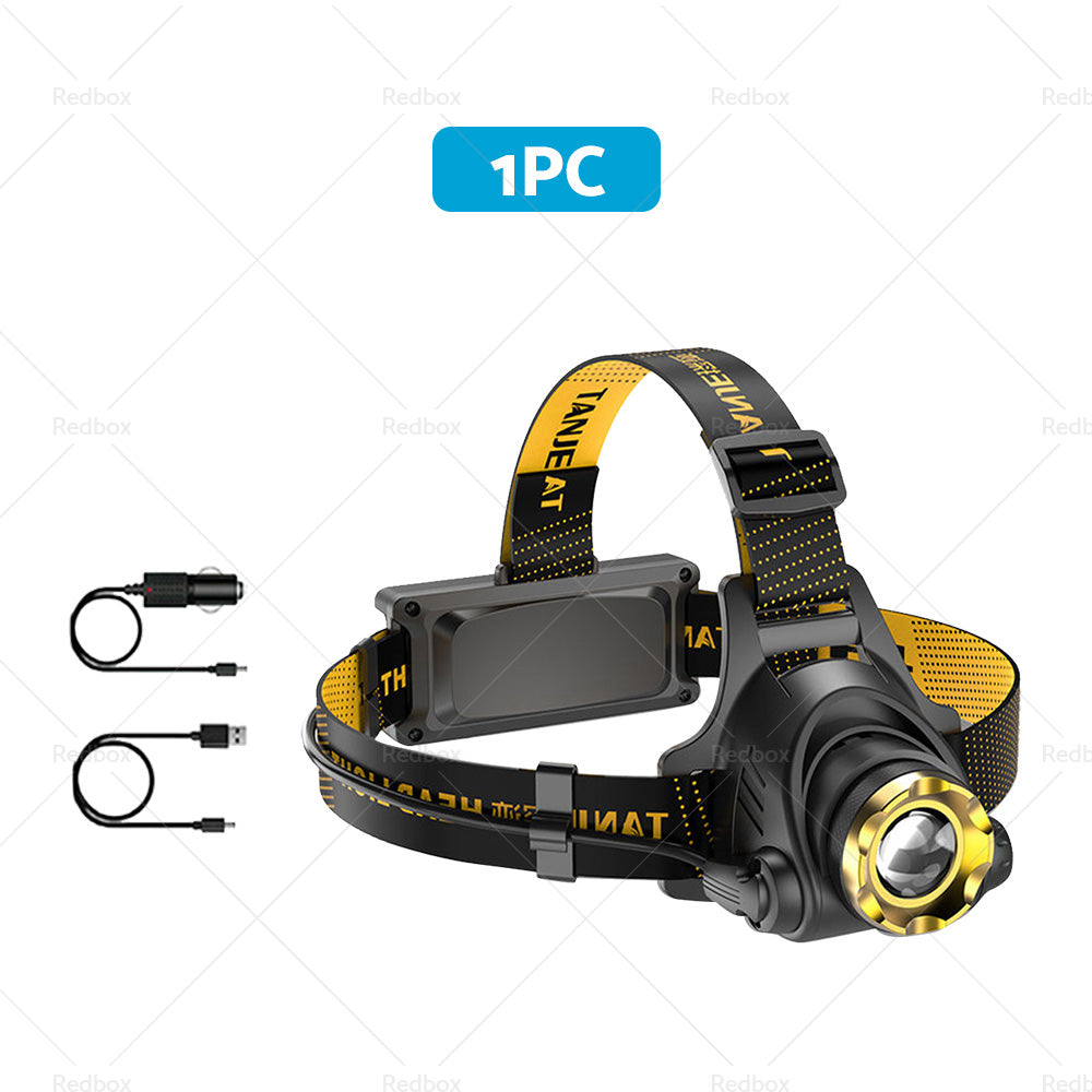 USB-Rechargeable LED Headlamp Flashlight Torch Suitable For Outdoor & Camping 12,000,000lm-5