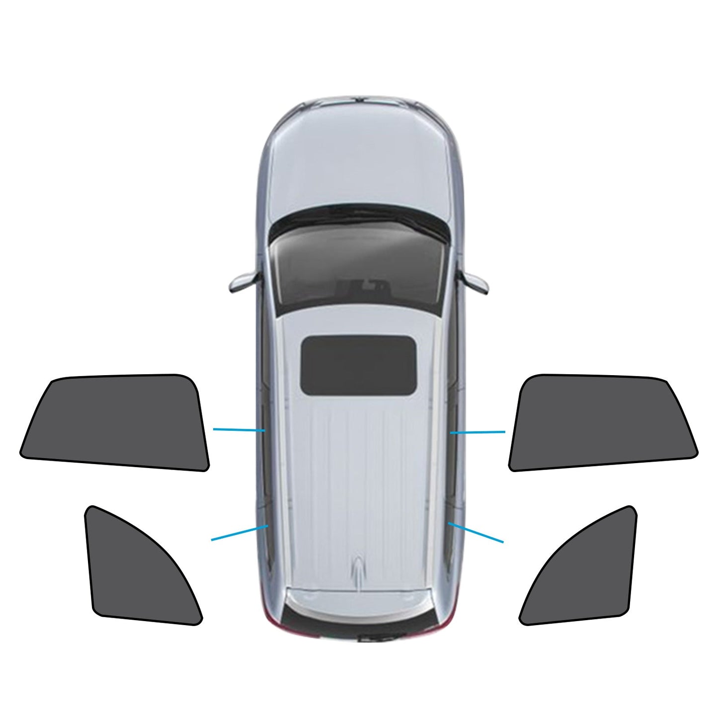 Car Window Magnetic Mesh Sun Blind Shades Front & Rear Suitable For BMW X1 E84 2010-2015-1
