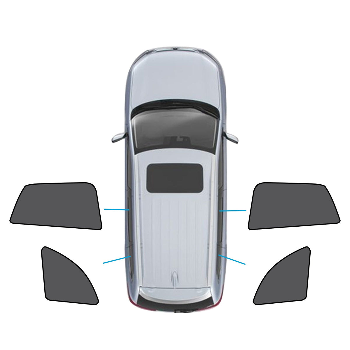 Car Window Magnetic Mesh Sun Blind Shades Front & Rear Suitable For BMW X1 E84 2010-2015-1
