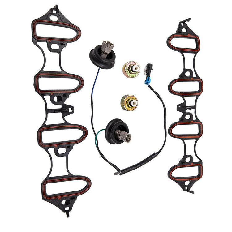 Knock Sensor Harness & Intake Manifold Gasket Kit Suitable for GM 4.8L 5.3L 6.0L-2