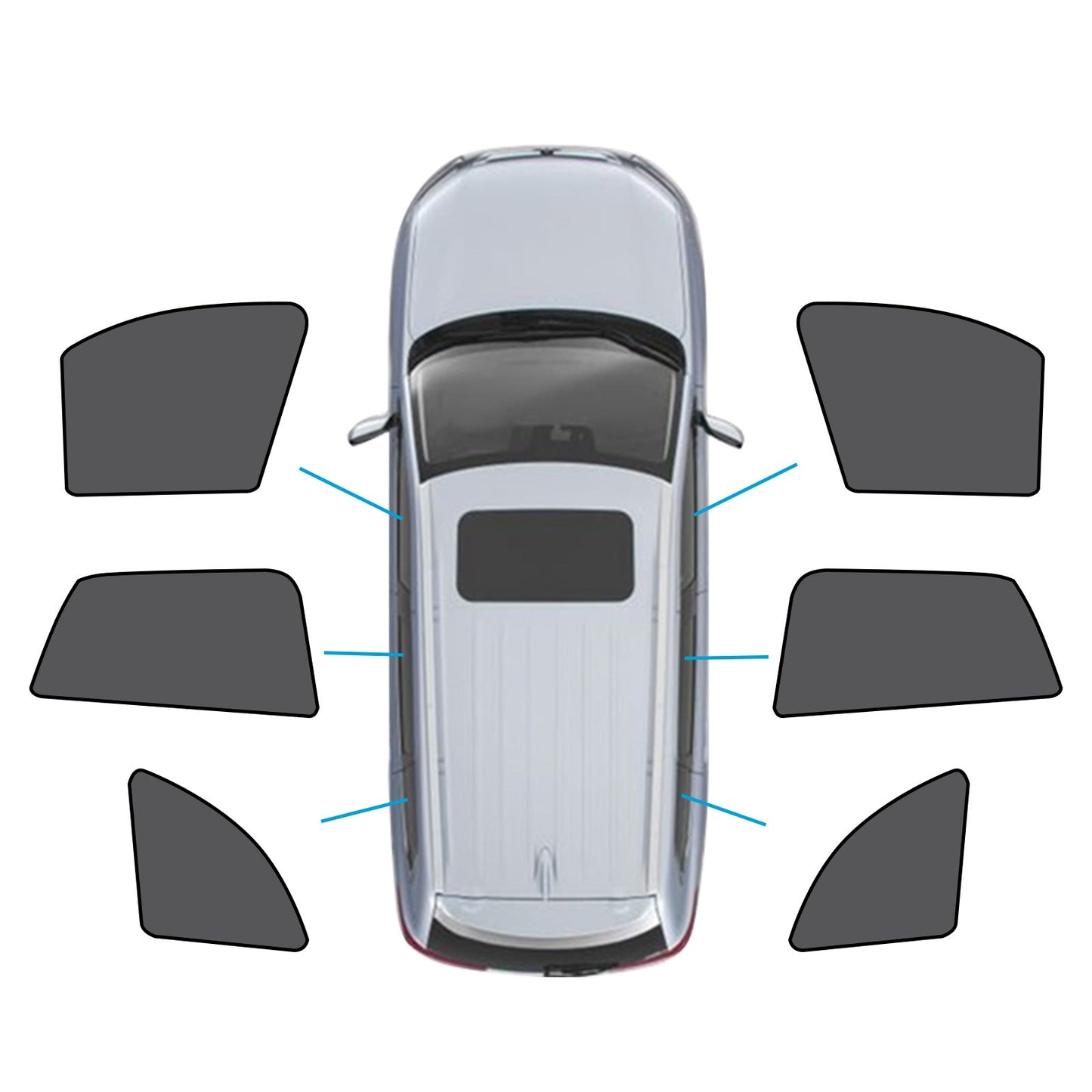 Car Window Magnetic Mesh Sun Blind Shades Front & Rear Suitable For BMW X1 E84 2010-2015-0