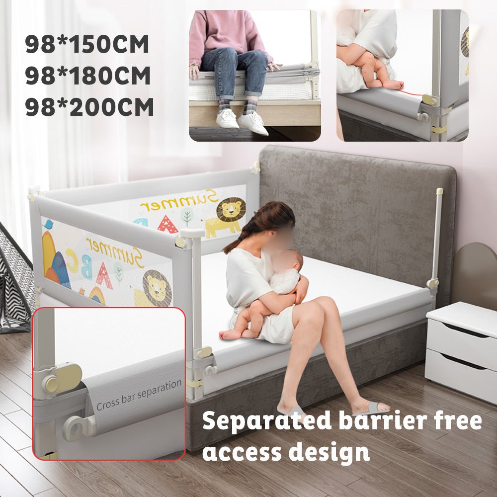 Adjustable Folding Kids Safety Bed Rail/BedRail Cot Guard Protecte Child Toddler - Frazy's Auto Parts