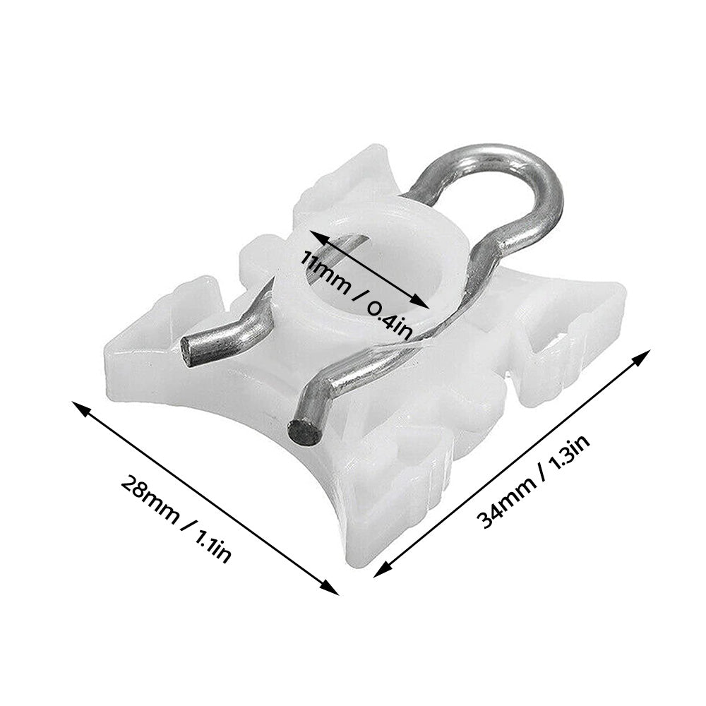 8x Window Regulator Slider Clip Bushes Suitable For BMW E32 / E34 / E36 / E85 / E92 / E93-4