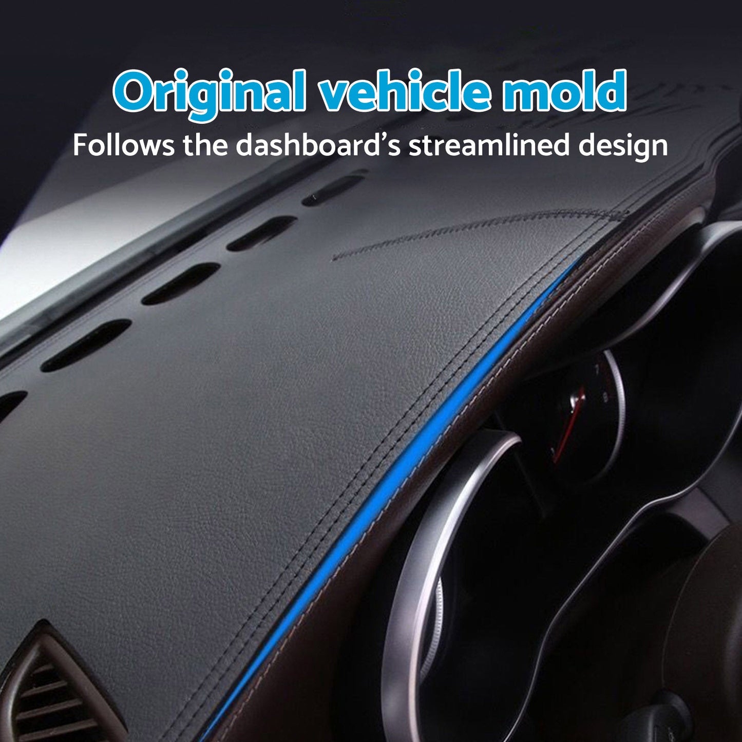 Dash Mat Anti-Slip Microfiber Leather Suitable For Mitsubishi Outlander 2021-2025-3