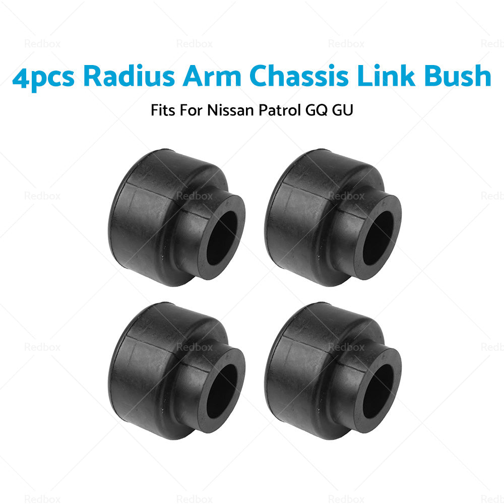 4x Radius Arm Chassis Link Bushes Suitable For Nissan Patrol GQ Y60 / GU Y61 1988-2016-0