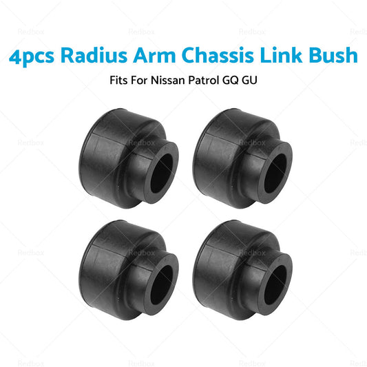 4x Radius Arm Chassis Link Bushes Suitable For Nissan Patrol GQ Y60 / GU Y61 1988-2016-0