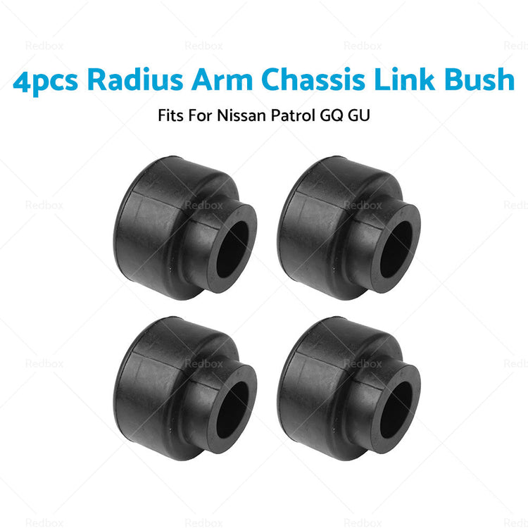 4x Radius Arm Chassis Link Bushes Suitable For Nissan Patrol GQ Y60 / GU Y61 1988-2016-0