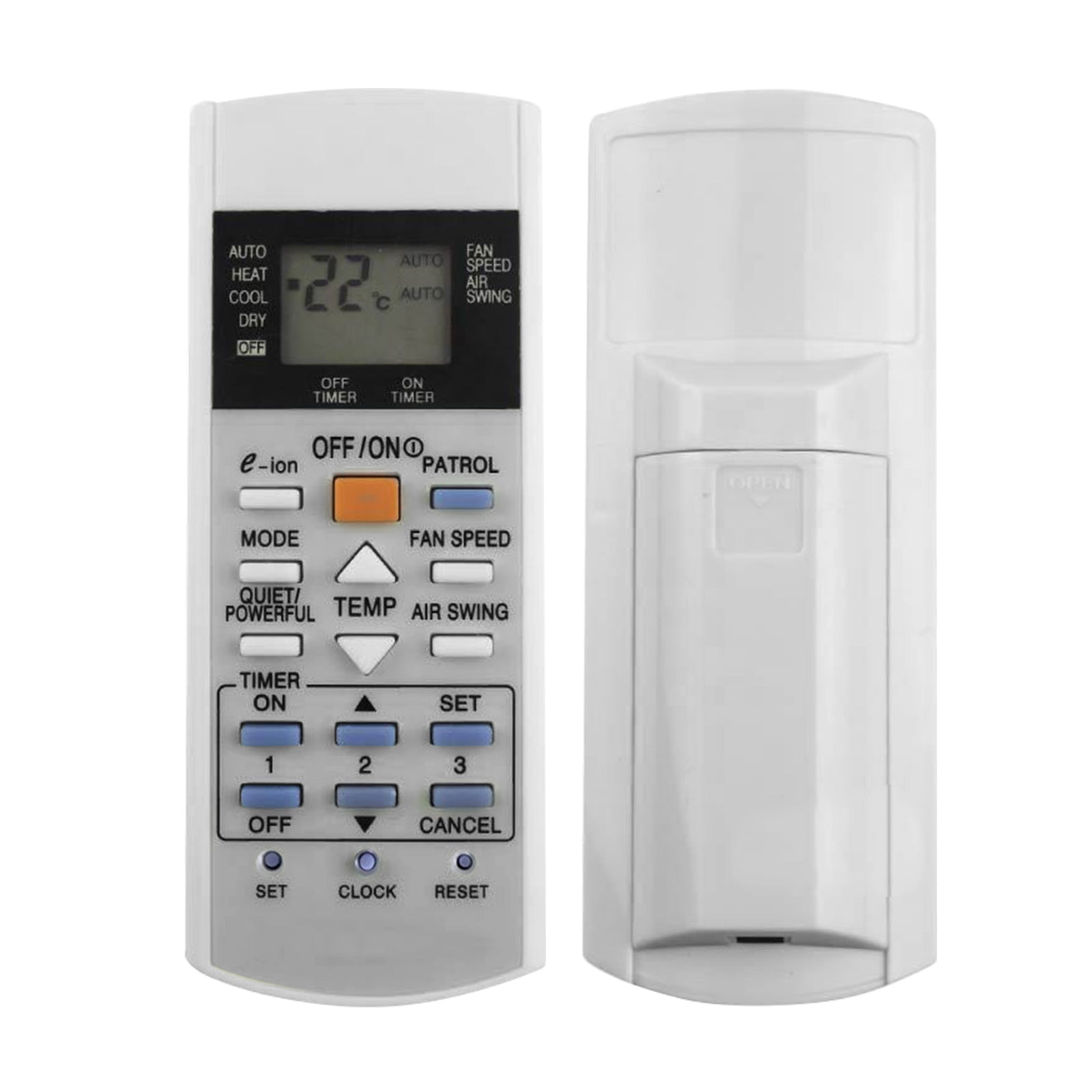 Air Conditioner Remote Replacement Suitable For Panasonic Models A75C3012 & A75C3762 (Type A or C) - Frazy's Auto Parts