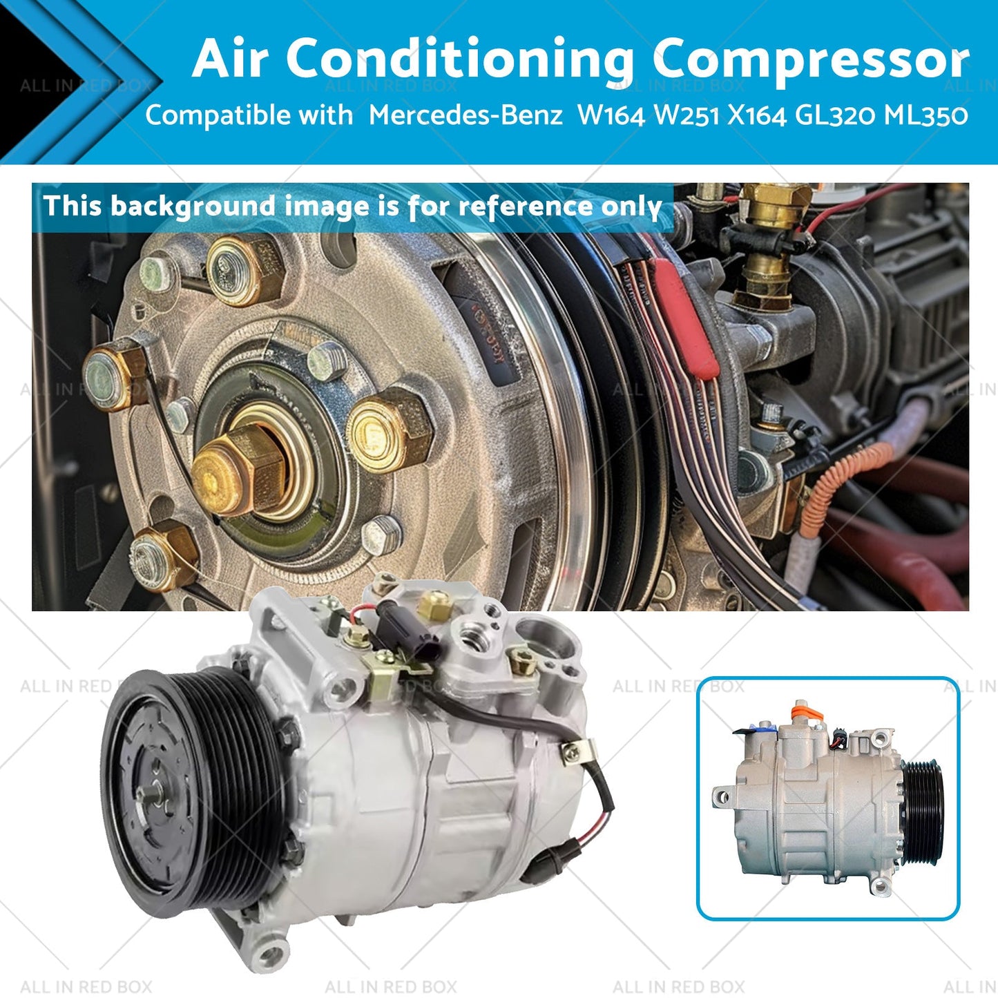 Air Conditioning Compressor Suitable for Mercedes - Benz GL320 W164 W251 X164 - Frazy's Auto Parts