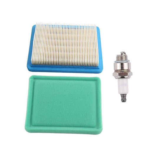 Air Filter & Spark Plug Suitable For Briggs & Stratton Quantum Motors 121700 - Frazy's Auto Parts