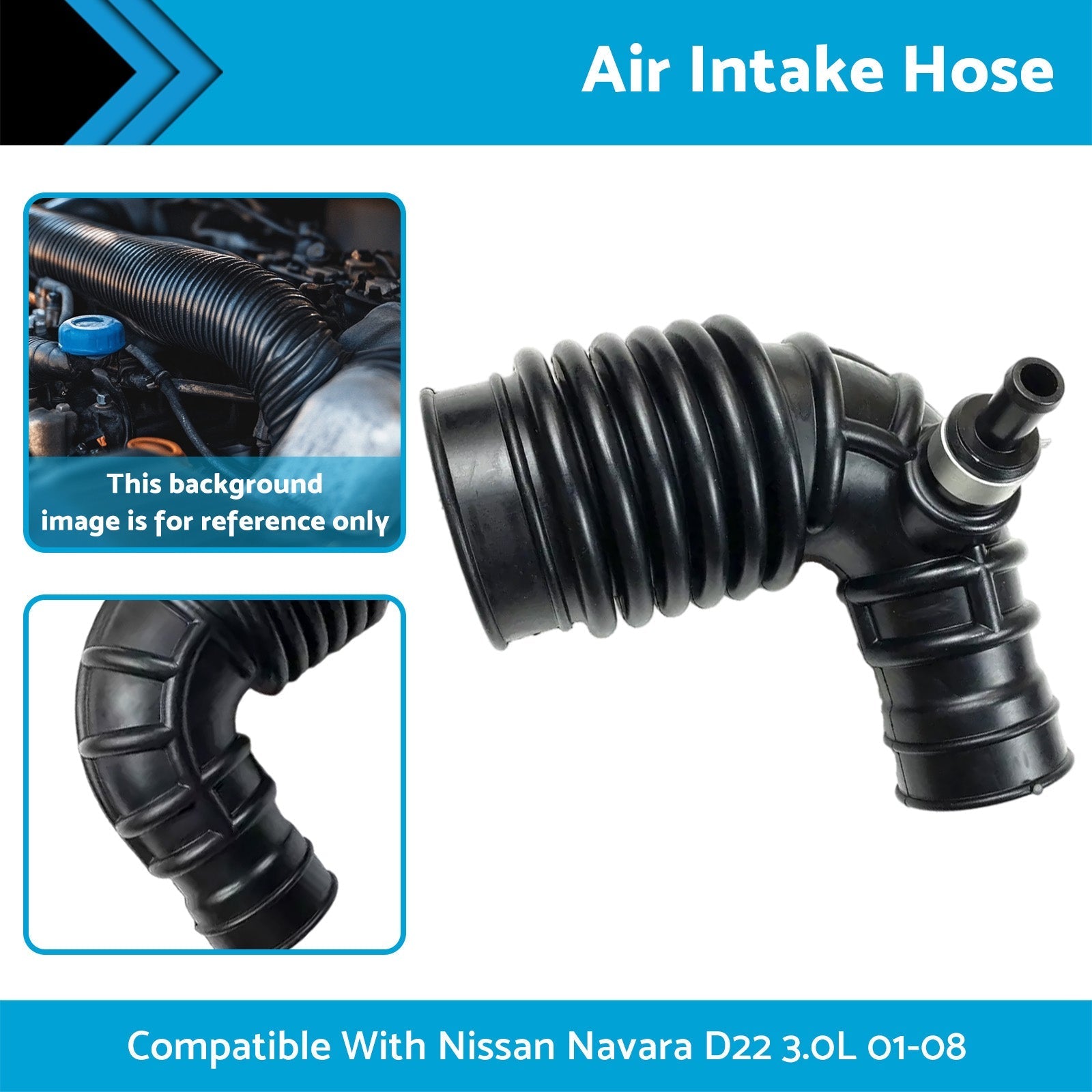 Air Intake Hose Pipe Suitable For Nissan Navara D22 Diesel 3.0L ZD30DDT 2001 - 08 - Frazy's Auto Parts