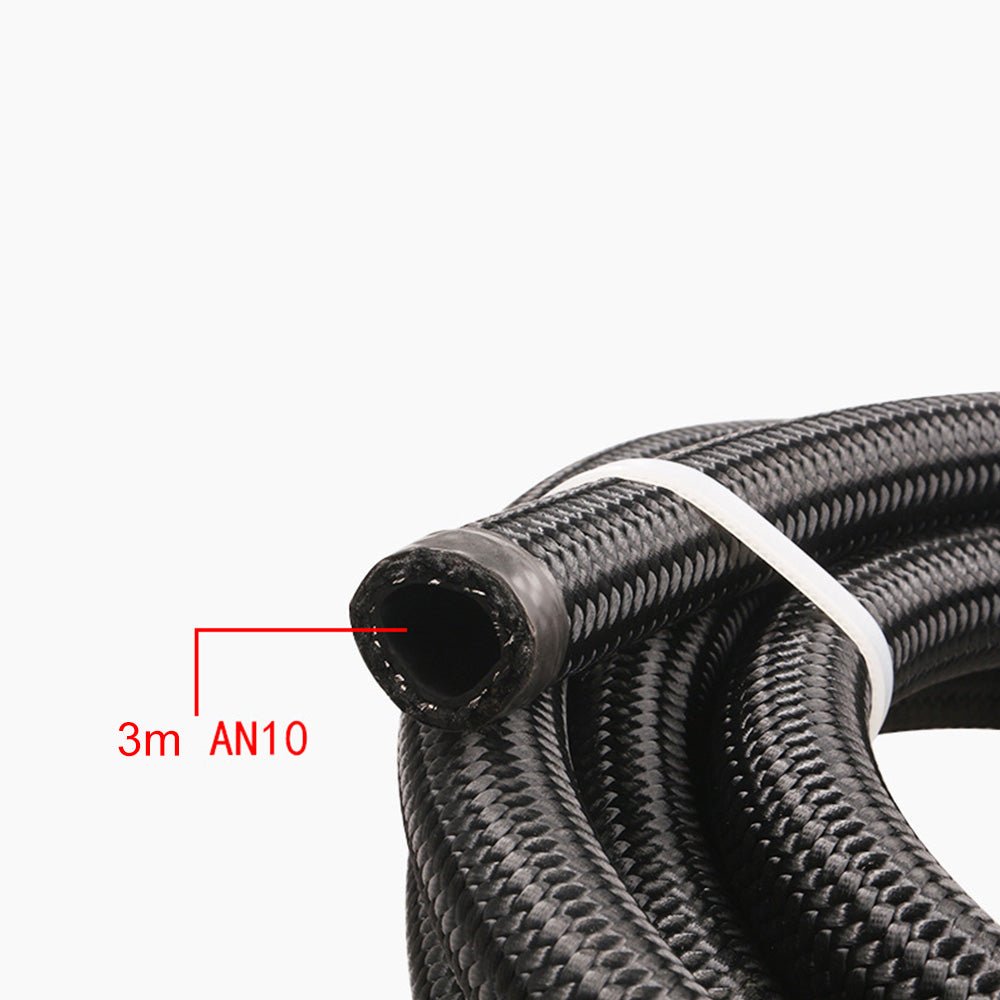 Aluminium Baffled Engine Oil Catch Can 0. 75L 2 Port AN10 3M Hose Fitting Kit - Frazy's Auto Parts