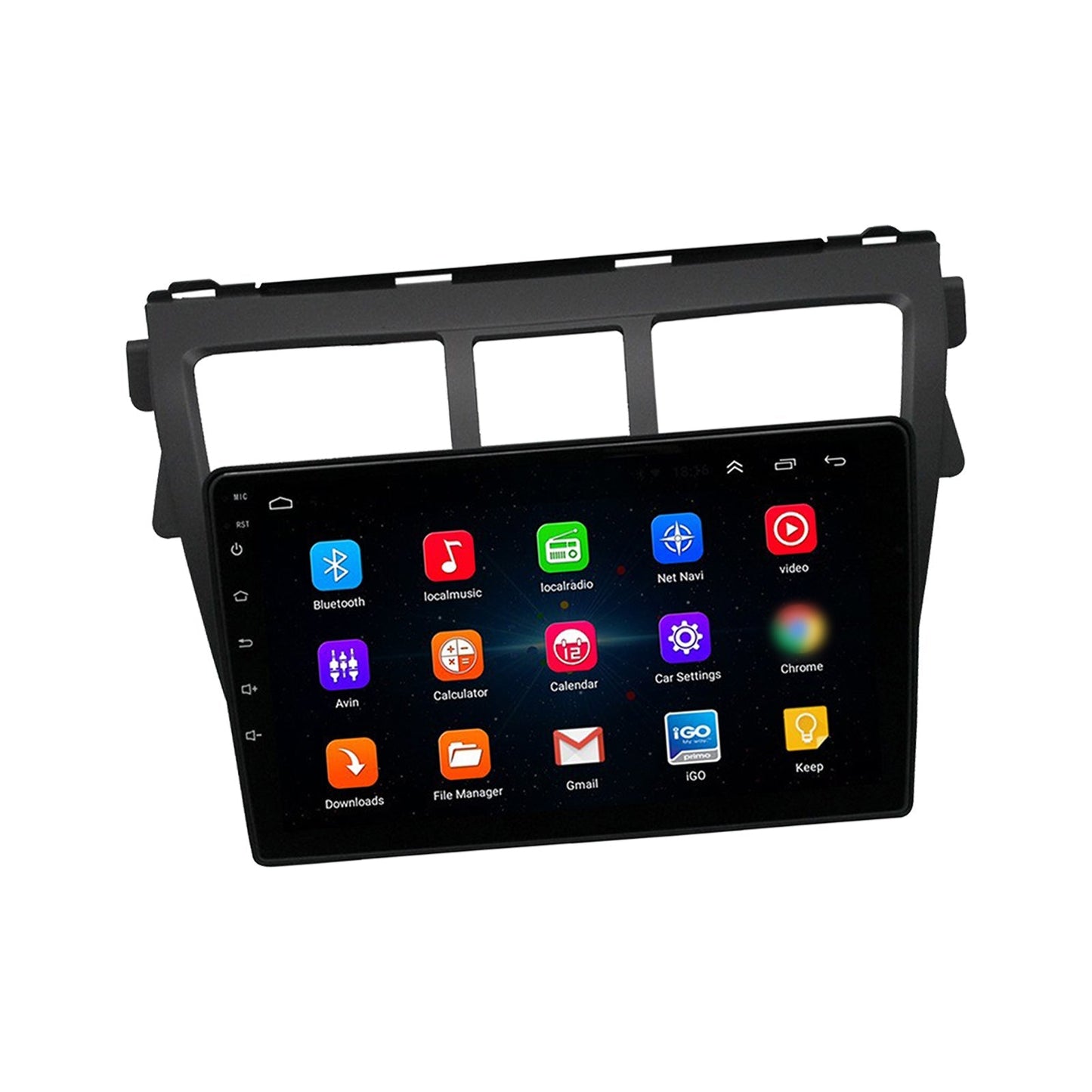 Android 13 Car Radio Wifi Stereo CarPlay Suitable for Toyota VIOS Yaris 07 - 12 - Frazy's Auto Parts