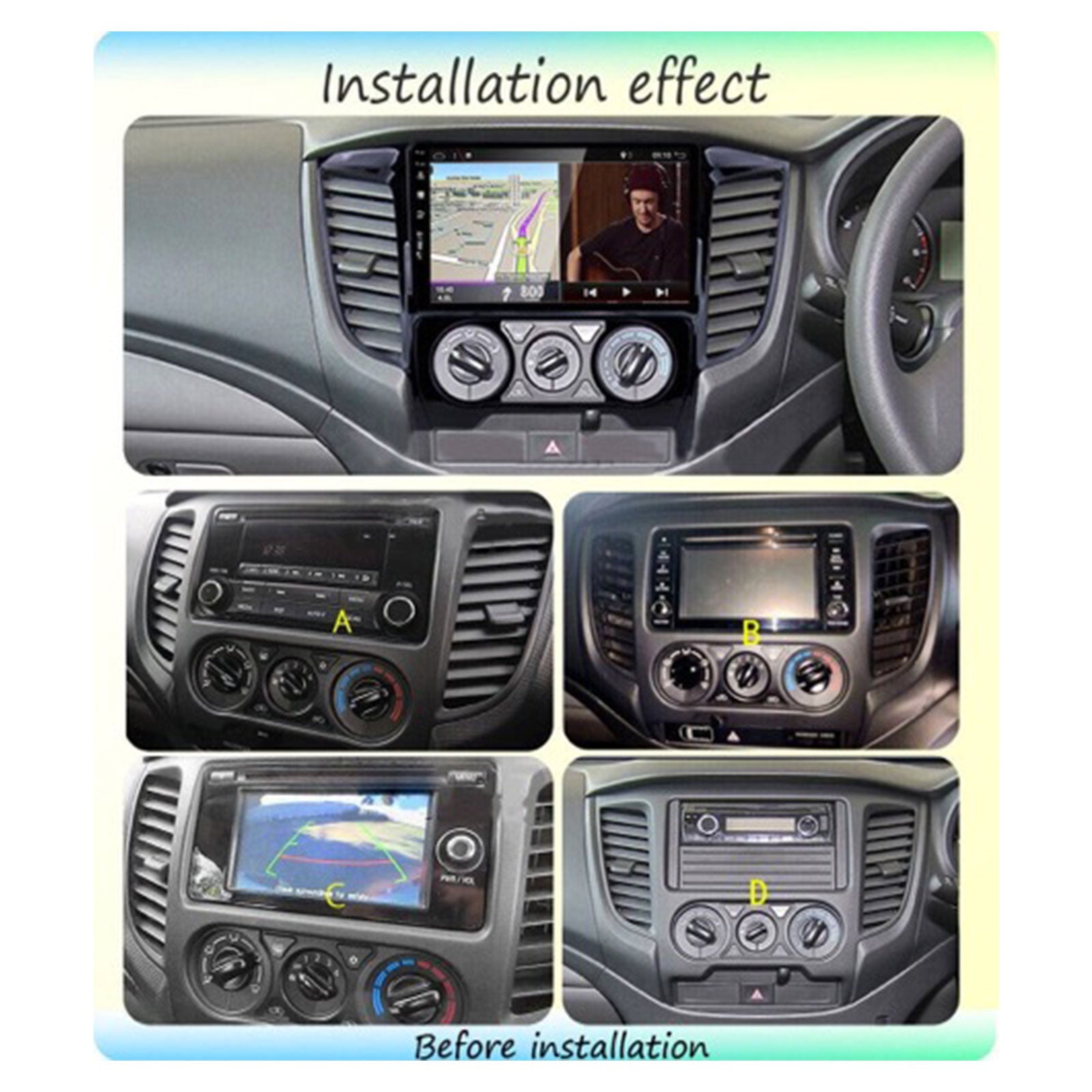 Android Car Head Unit Suitable for Mitsubishi Triton 2015 - 2019 4+64GB CarPlay - Frazy's Auto Parts