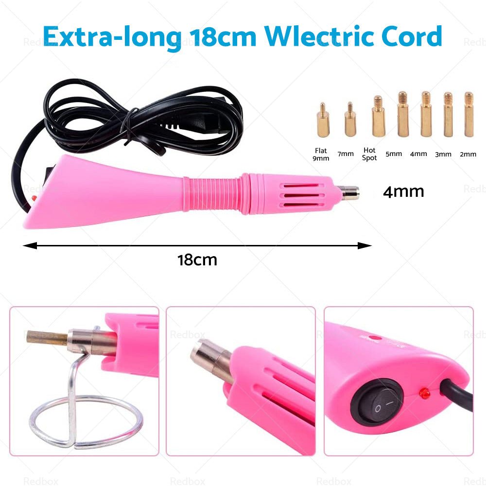 Applicator Wand Heat Gun for Hot fix Hotfix Rhinestone Crystal Tool AU plug - Frazy's Auto Parts
