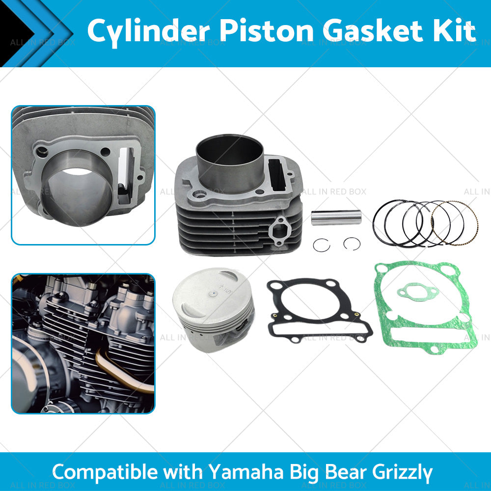 Cylinder Piston Gasket Top End Kit For Yamaha Grizzly 350 YFM350 4x4 2x4 2007-14-1