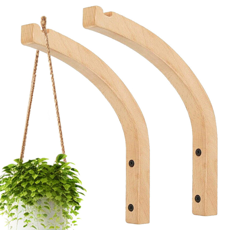 Plant Hanger Hanging Plant Hook Wooden Hanging Basket Wall Plant Hook Flower Pot-6
