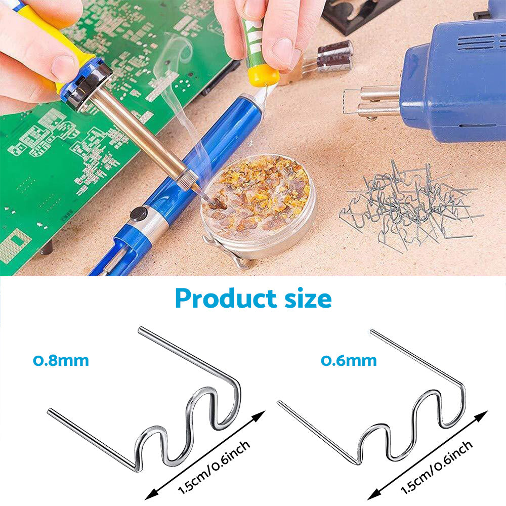 1000PCS Hot Staples Plastic Welding Wave Stapler For Car Bumper Repair Tool Kits-1
