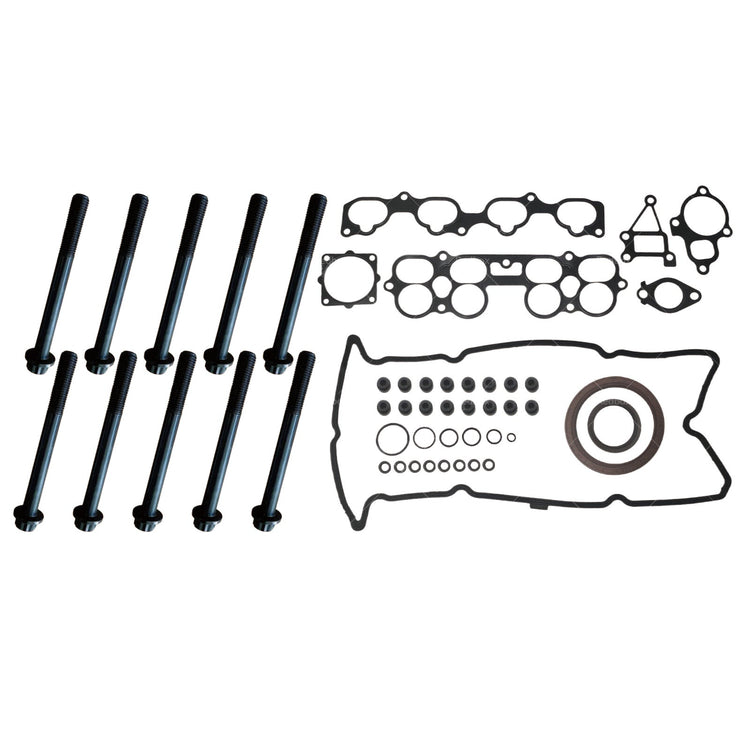 VRS Head Gasket Kit & Bolt Set Suitable for Nissan Xtrail T30 2.5 QR25DE 2001-07-0
