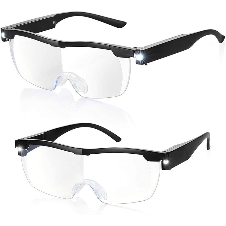 Unisex Magnifying Glasses Loupes 180percent HD Vision Magnifier With LED Lighting Lamp-2