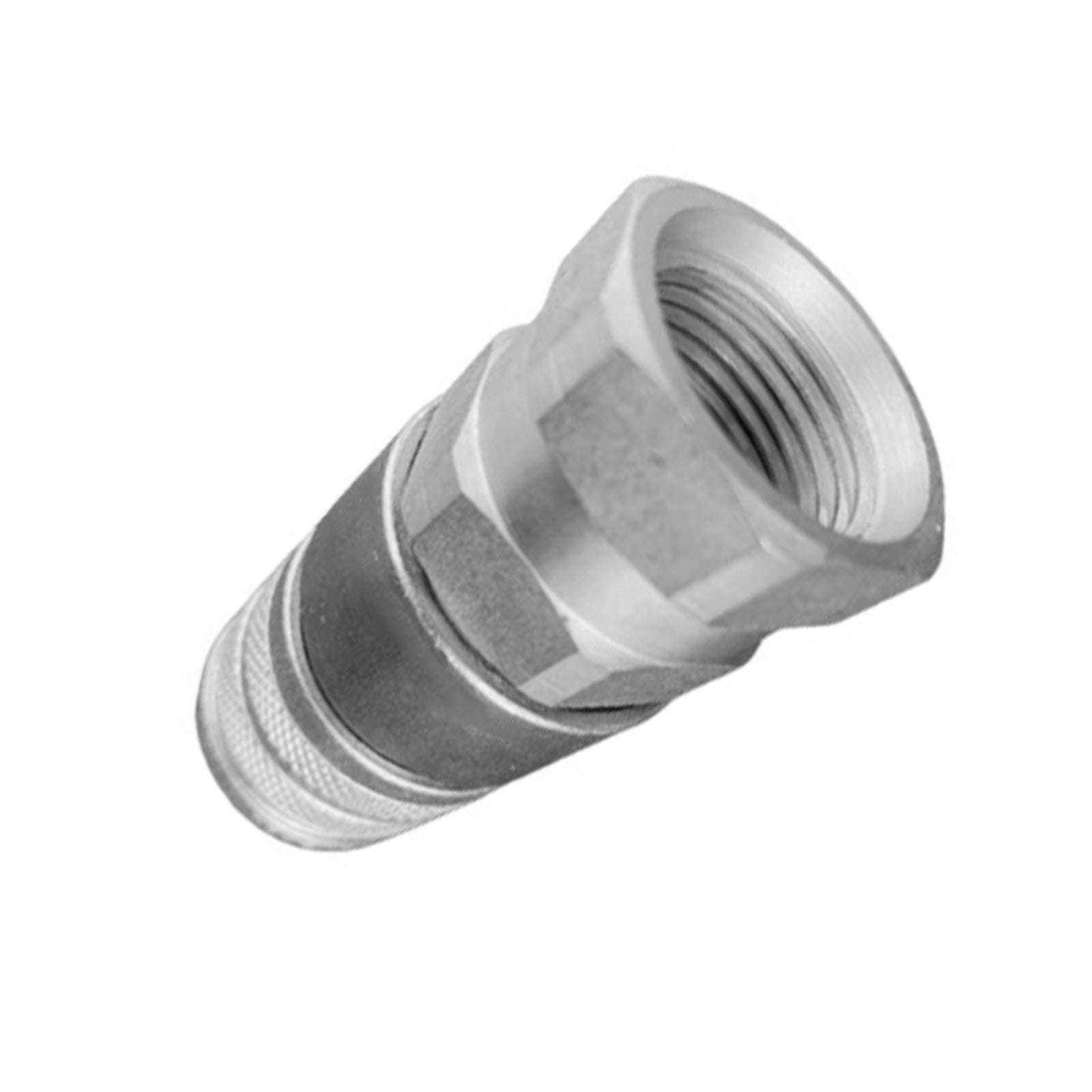 Hydraulic Female Flat Face Coupler Suitable For Bobcat 7246790 1/2in Body 3/4in SAE Thread-3