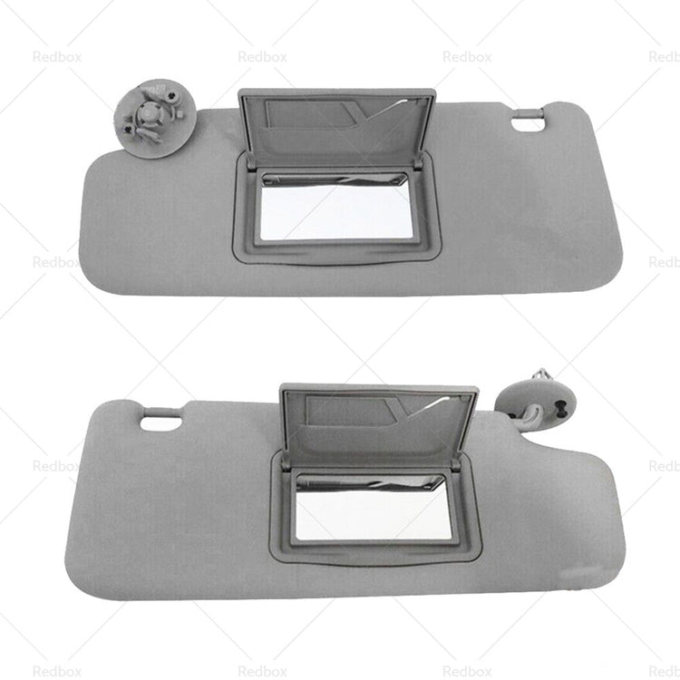 Pair Sun Visor Left Right Suitable For Holden Barina TM 2011-2018 Grey-3