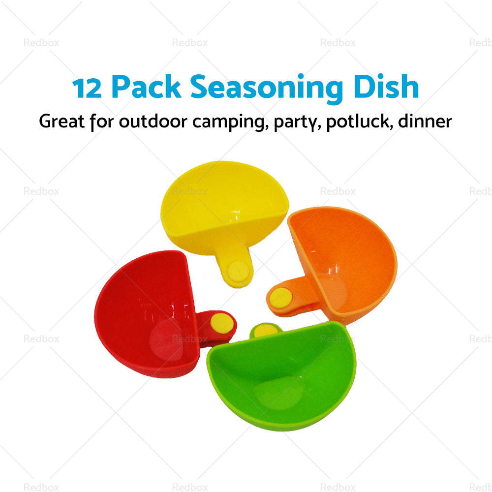 12 Pack Plastic Dip Clip Bowl Plate Holder Plate Clip Holders Dish Chip-2