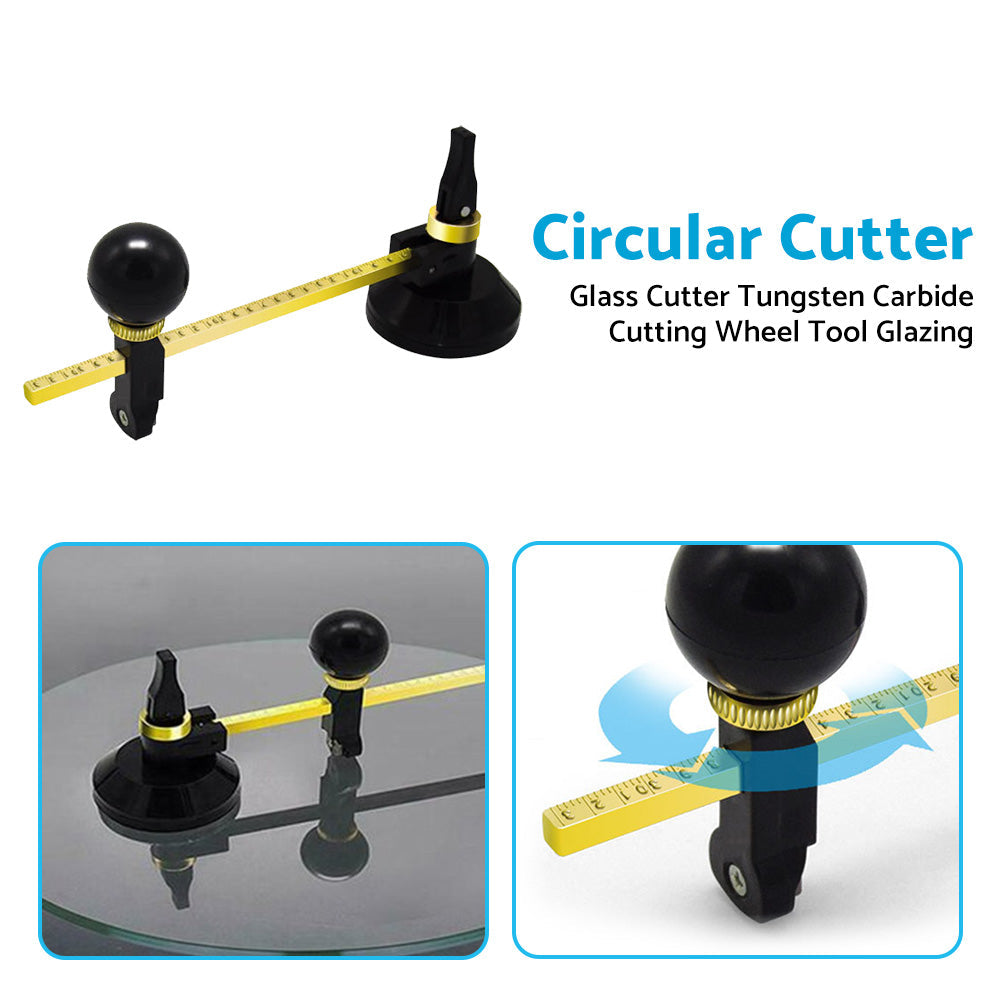 40cm Round Glass Cutter With Tungsten Carbide Cutting Wheel Suitable For Glazing-2